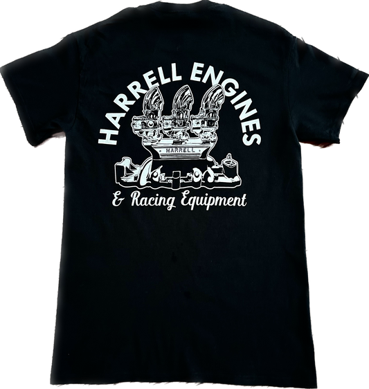 Black Harrell Engines LA shirt, Harrellenginesla black shirt, Harrell Engines and racing equipment